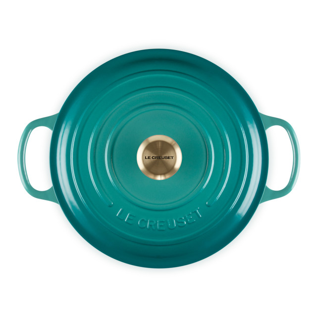 Le Creuset Riviera Signature 3.3L Round Cast Iron Casserole, 22cm