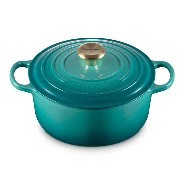 Le Creuset Rivieraï¿½Signature 4.2L Round Cast Iron Casserole, 24cm