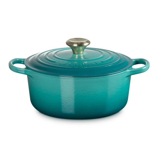Le Creuset Rivieraï¿½Signature 4.2L Round Cast Iron Casserole, 24cm