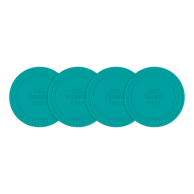 Le Creuset Riviera 1925 Silicone Coasters, Set of 4