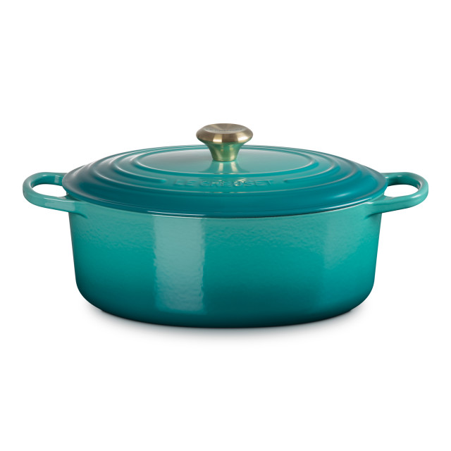 Le Creuset Riviera�Signature 6.3L Oval Cast Iron Casserole, 31cm