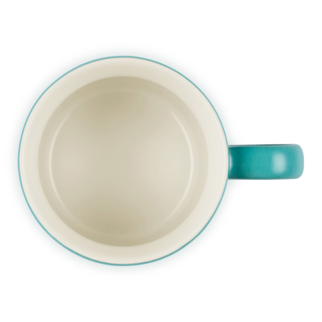 Le Creuset Riviera Stoneware Cappuccino Mug, 200ml top view