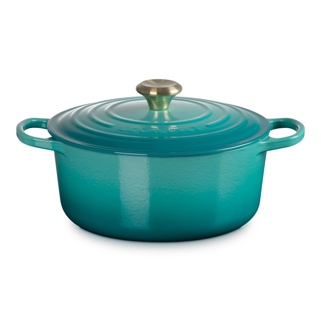 Le Creuset Riviera Signature 5.3L Round Cast Iron Casserole, 26cm
