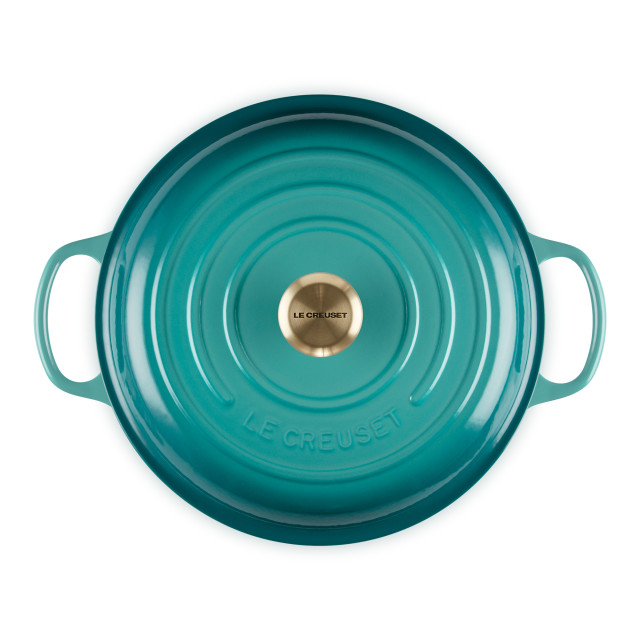 Le Creuset Riviera�Signature 3.5L Shallow Cast Iron Casserole, 30cm