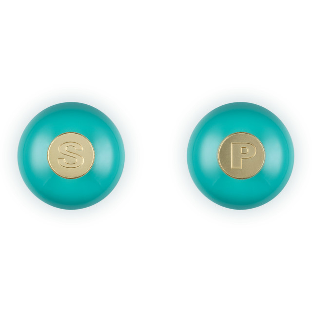 Le Creuset Riviera Classic Salt & Pepper Mills Set, 11cm top view