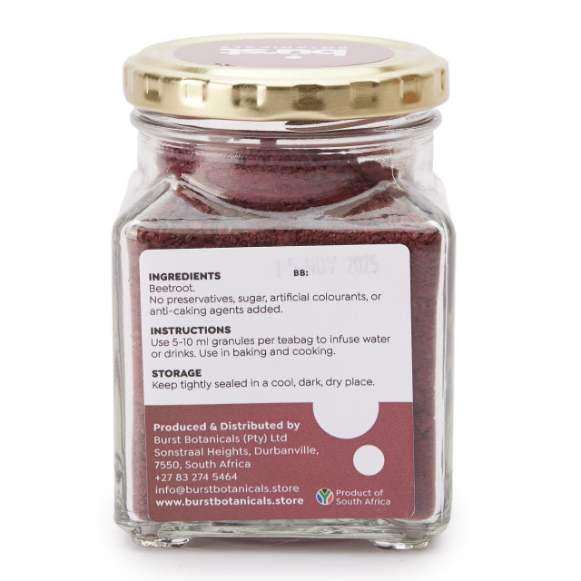 Burst Botanicals Dried Beetroot Infuser Granules, 167g