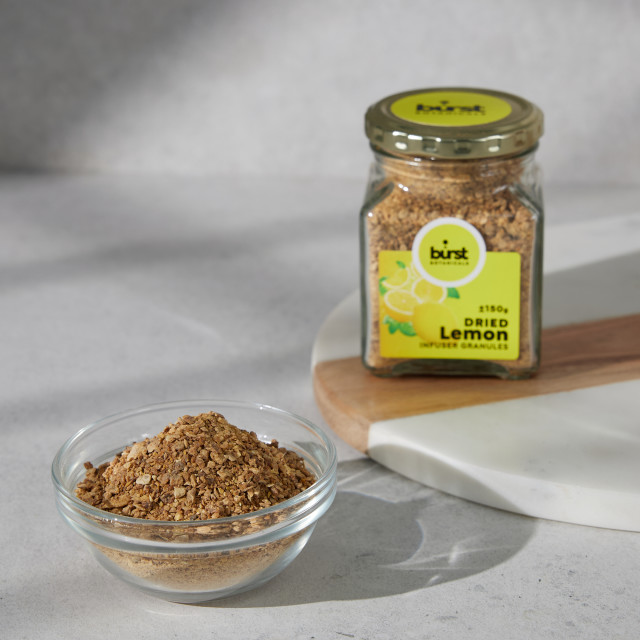 Burst Botanicals Dried Lemon Infuser Granules, 120g
