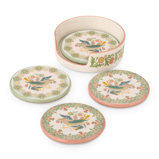 William Morris At Home Coasters, Set of 4