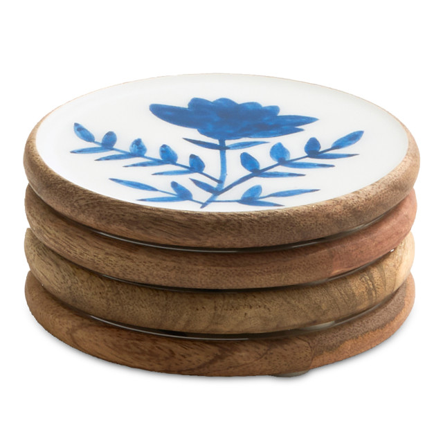 Salisbury & Co Wildflower Calla Coasters, Set of 4