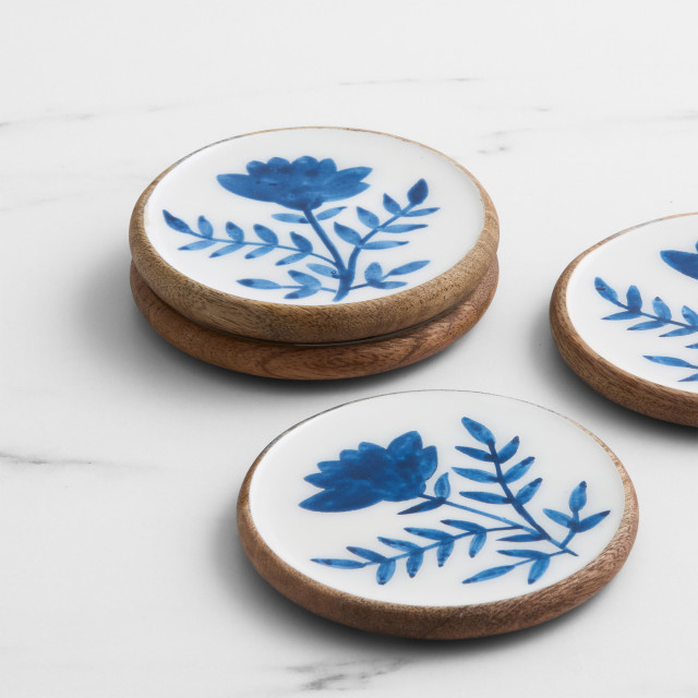 Salisbury & Co Wildflower Calla Coasters, Set of 4