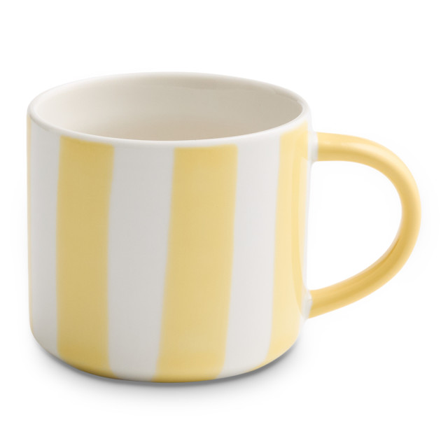 Salisbury & Co Striped Collective Mug, 425ml - Butter