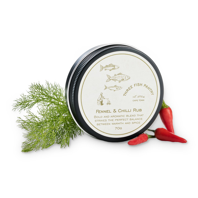 Three Fish Pantry Fennel & Chilli Rub, 70g