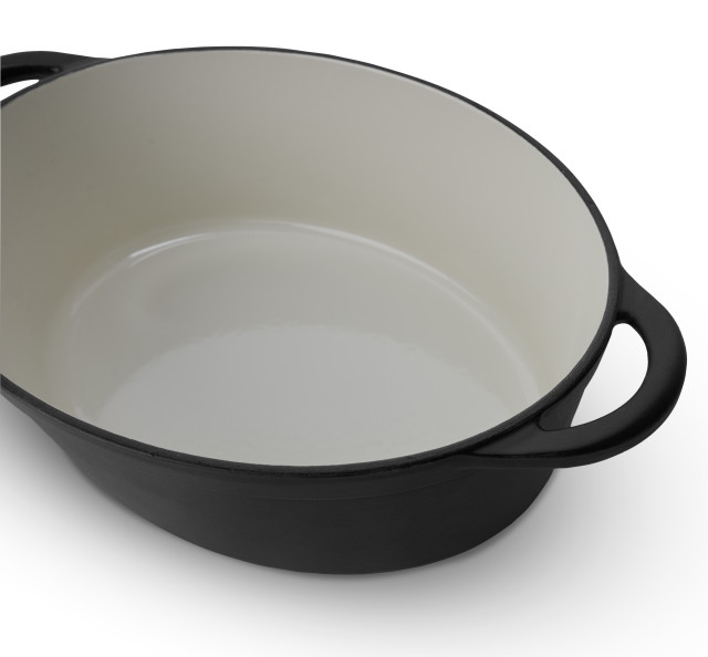 Sagenwolf Oval Casserole ,34cm - Black