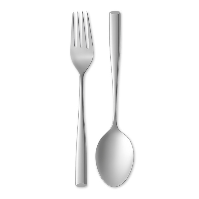 JAN Mirror Salad Servers, Set of 2