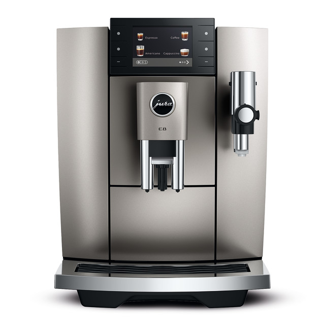 Jura E8 Automatic One Touch 1450W Bean-To-Cup Cappuccino Machine, 2024 Edition - Midnight Silver 2026