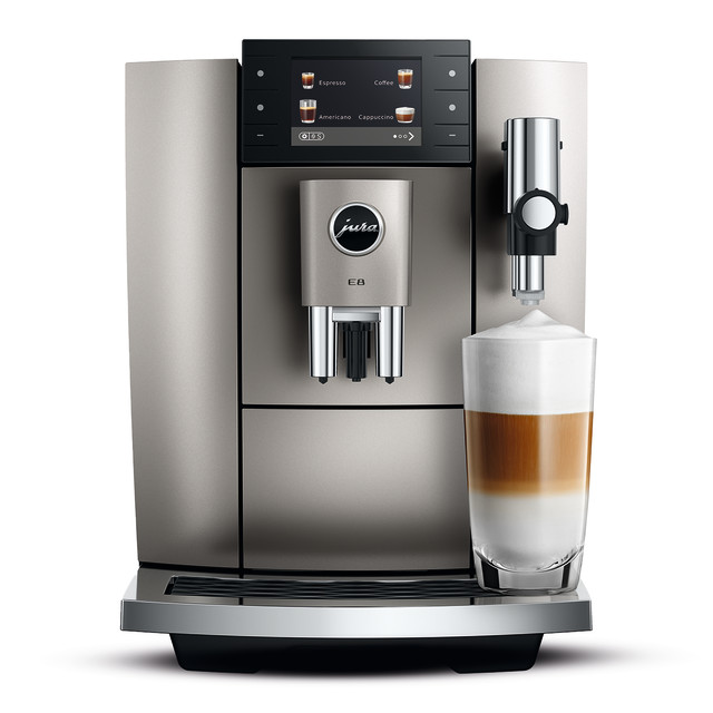 Jura E8 Automatic One Touch 1450W Bean-To-Cup Cappuccino Machine, 2024 Edition - Midnight Silver 2026