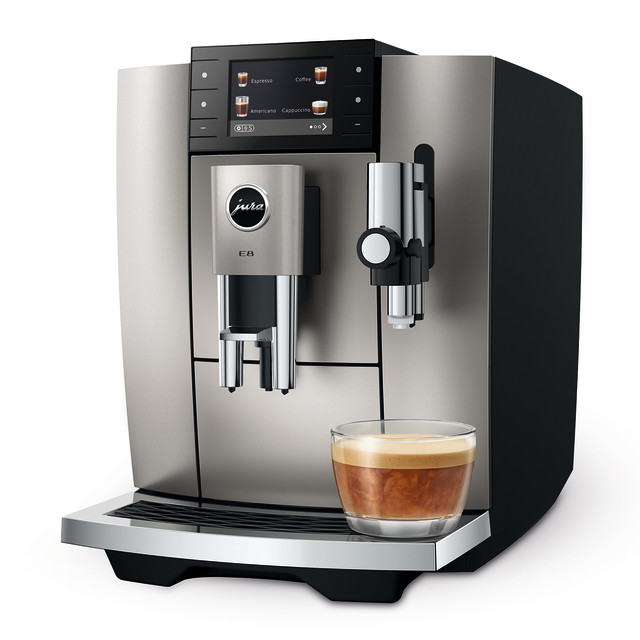 Jura E8 Automatic One Touch 1450W Bean-To-Cup Cappuccino Machine, 2024 Edition - Midnight Silver 2026