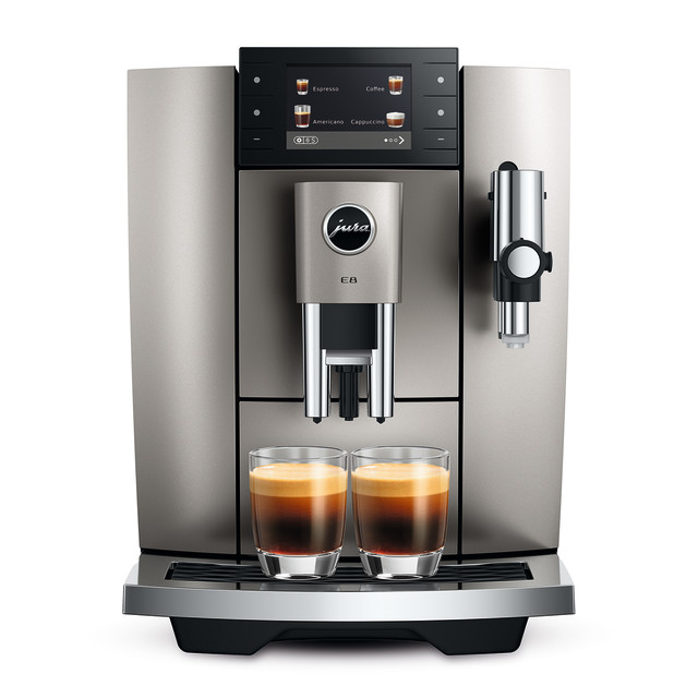 Jura E8 Automatic One Touch 1450W Bean-To-Cup Cappuccino Machine, 2024 Edition - Midnight Silver 2026