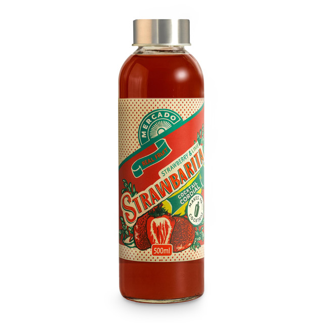 Mercado Strawbarita Cocktail Cordial, 500ml