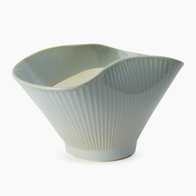 Thread Office Sage Curvy Ceramic Planter