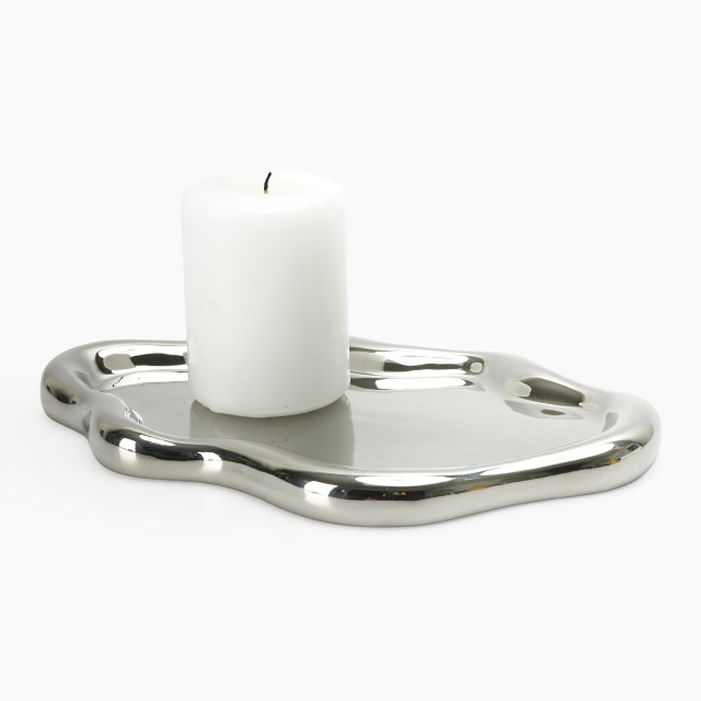 Thread Office Organic Silver Decorative Tray