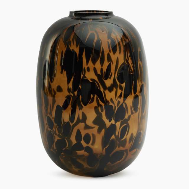 Thread Office Tortoise Shell Belly Glass Vase