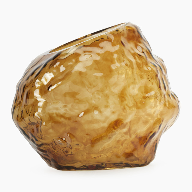 Thread Office Tan Rock Glass Vase