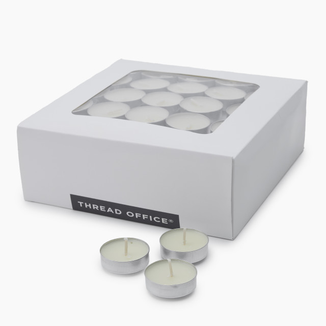 Thread Office Soy Wax Tealight Candles, Pack of 100