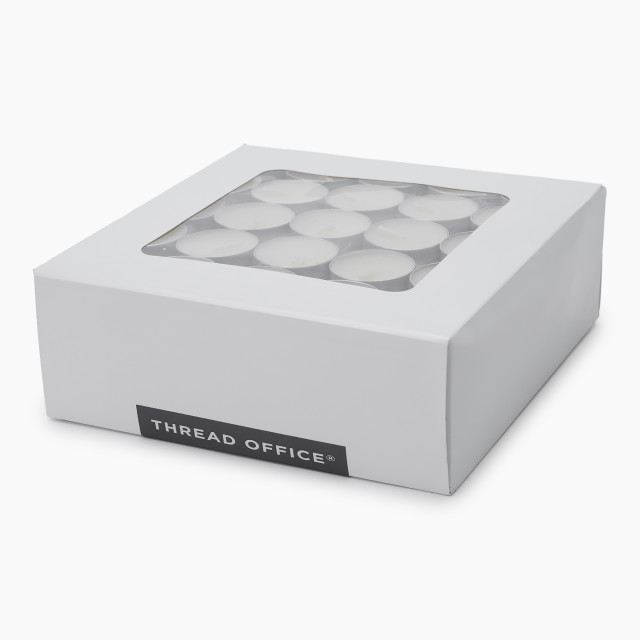 Thread Office Soy Wax Tealight Candles, Pack of 100