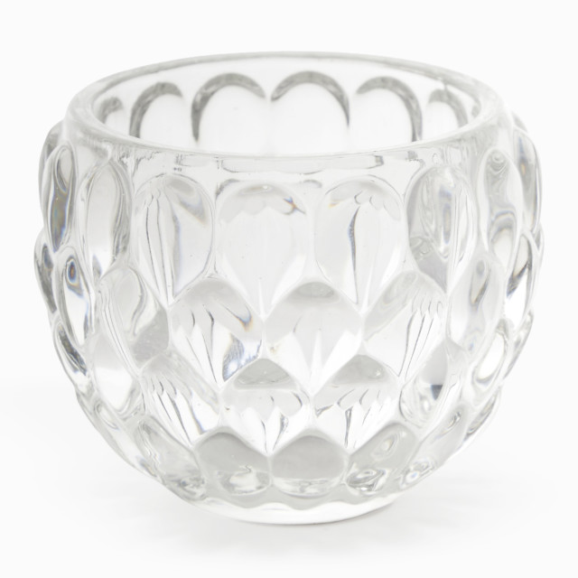 Thread Office Teardrop Tealight Clear Candle Holder