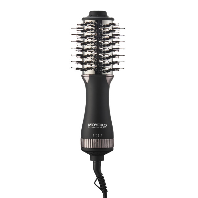 Moyoko Mini Magnitude 2-in-1 Hot Air Hair Dryer Brush - Onyx Black