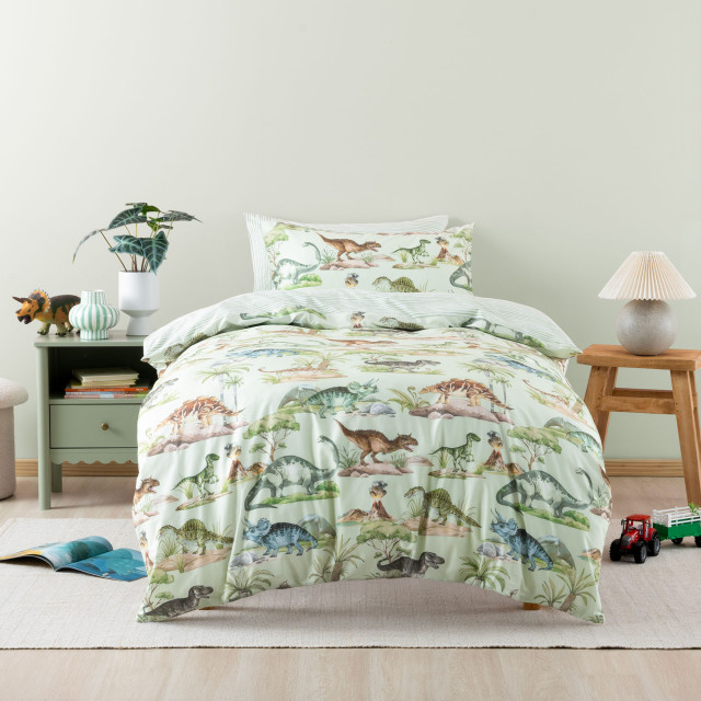 Linen House Dino Kingdom Duvet Cover Set - Double