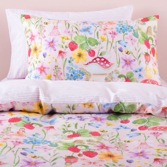 Linen House Strawberry Meadow Duvet Cover Set - Single