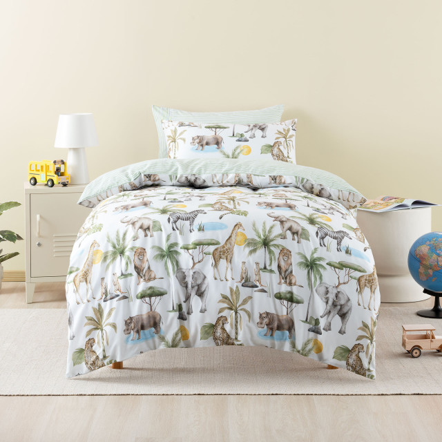 Linen House Sunny Safari Duvet Cover Set - Single