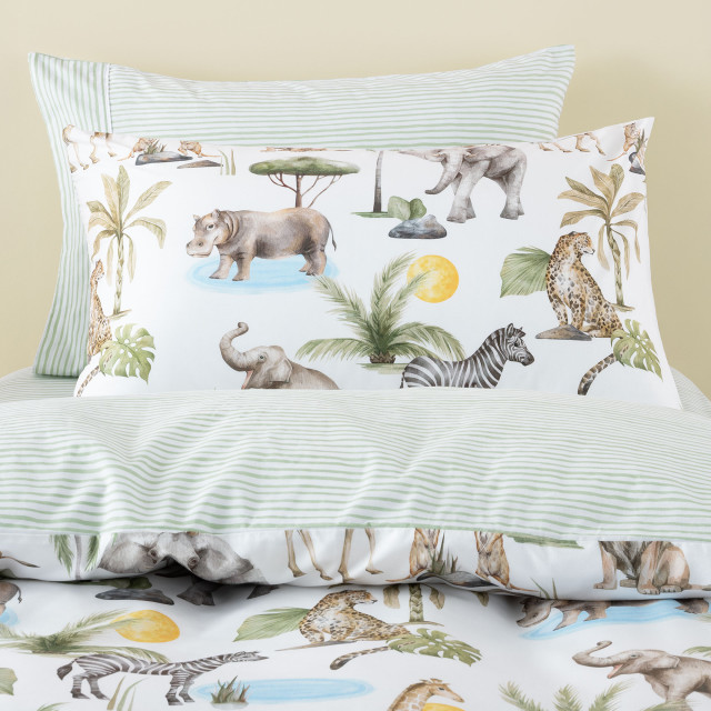 Linen House Sunny Safari Duvet Cover Set - Single