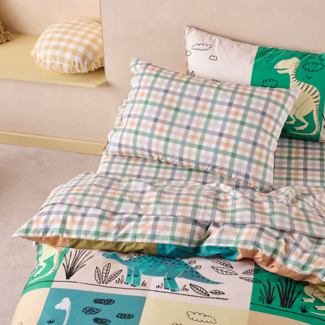 Linen House Prehistoric Patchwork Duvet Cover Set - Single