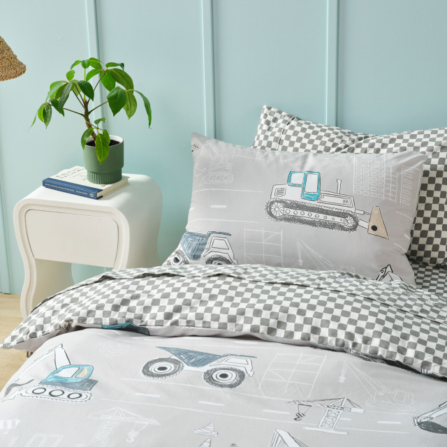 Linen House Construction Day Duvet Cover Set - Double