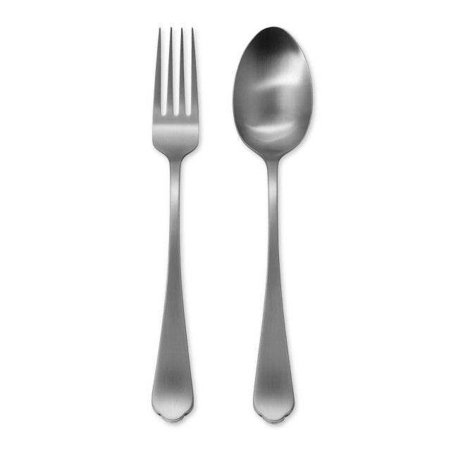 Jenna Clifford Modera Silver Salad Servers, Set of 2