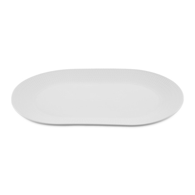 Maxwell & Williams White Basics Diamonds Oblong Platter - 38cm
