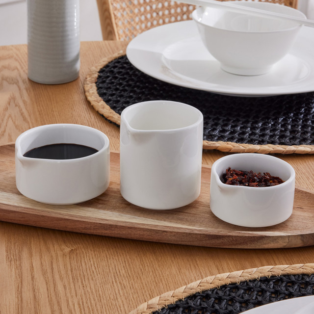 Maxwell & Williams White Basics Sauce Dish & Pourer - 130ml