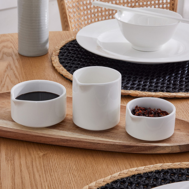 Maxwell & Williams White Basics Sauce Dish & Pourer - 80ml
