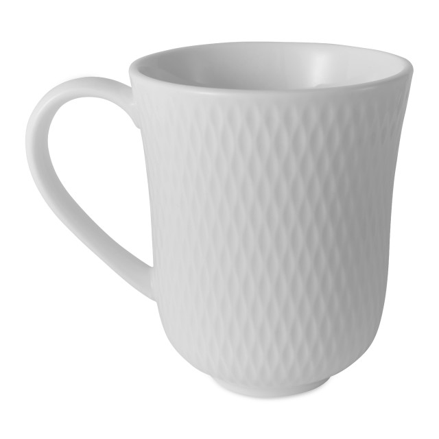 Maxwell & Williams White Basics Diamonds Imperial Mug, 390ml