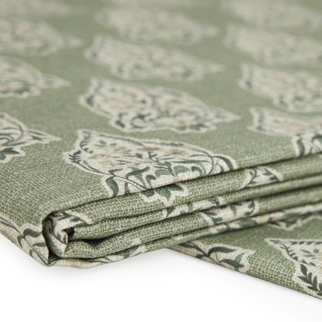 Humble & Mash Barx Olive Tablecloth, 150cm x 275cm