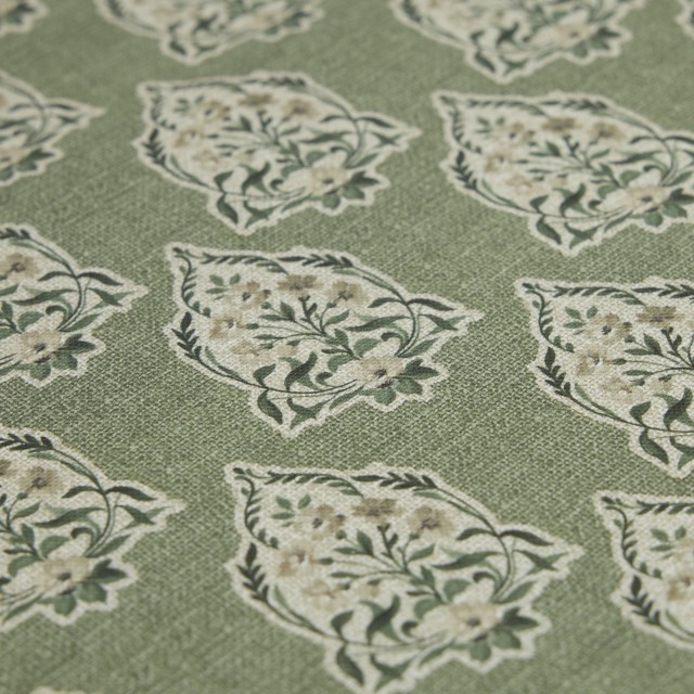 Humble & Mash Barx Olive Tablecloth, 150cm x 275cm