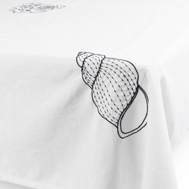 Humble & Mash Sea Life Embroidered Tablecloth, 275cm