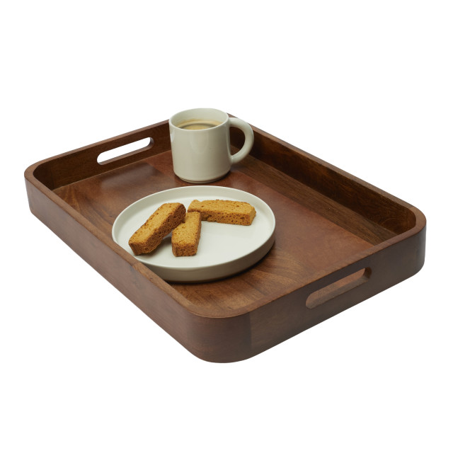 Humble & Mash Rectangular Mango Wood Serving Tray, 50cm