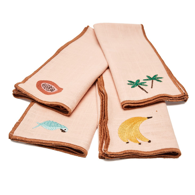 Humble & Mash Tropical Napkins, Set of 4