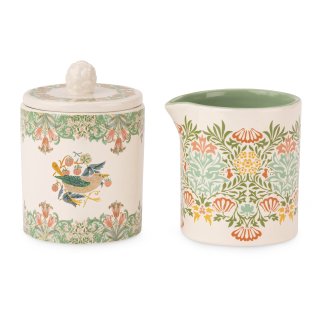 William Morris At Home Sugar Bowl & Creamer Set