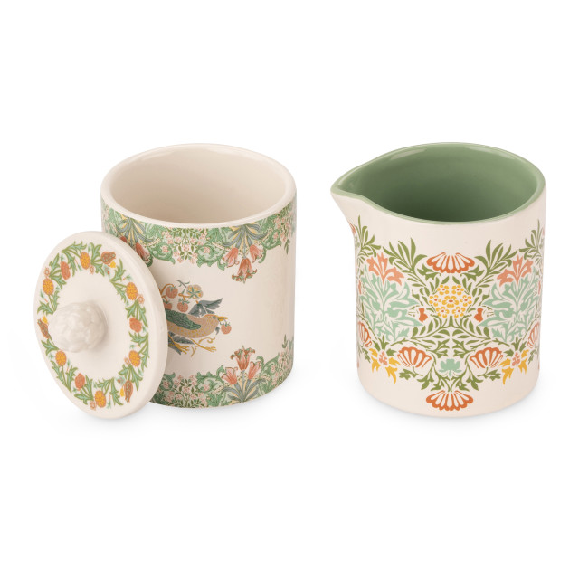 William Morris At Home Sugar Bowl & Creamer Set