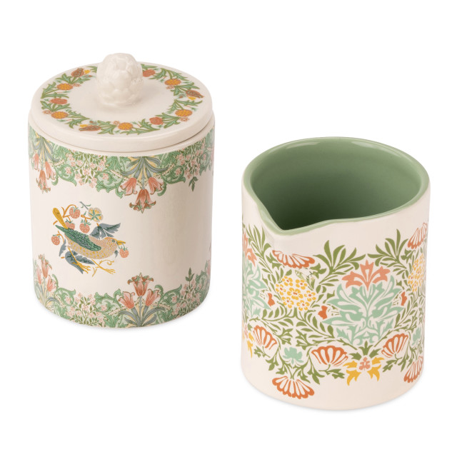 William Morris At Home Sugar Bowl & Creamer Set